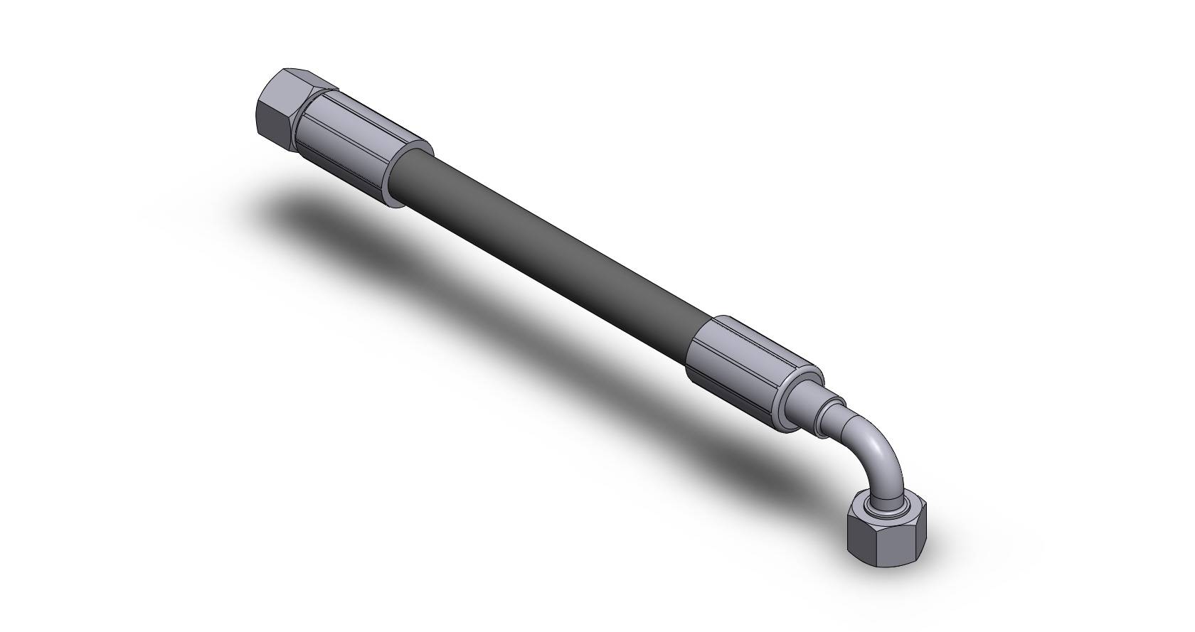 ASANSOR KALDIRMA VE DEVIRME HORTUM-G 3/8 HORTUM UZUNLUK 1900MM--GIRIS BASLIK DUZ-M18X1.5--CIKIS BASLIK 90°-M18X1.5