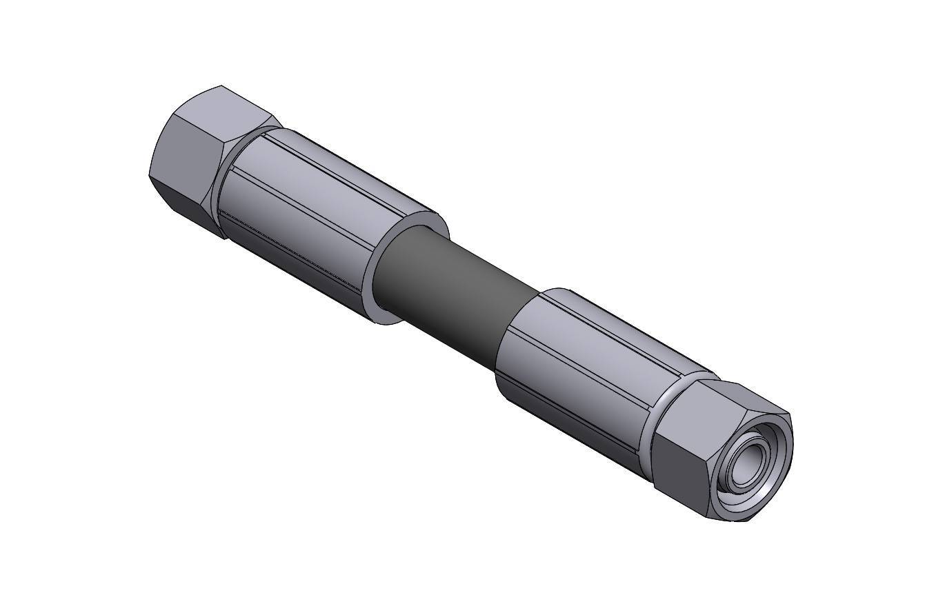 HIDROLIK AYAK HORTUMU--BASLIK 1-M18 DUZ--BASLIK 2-M18 DUZ--HORTUM 3/8