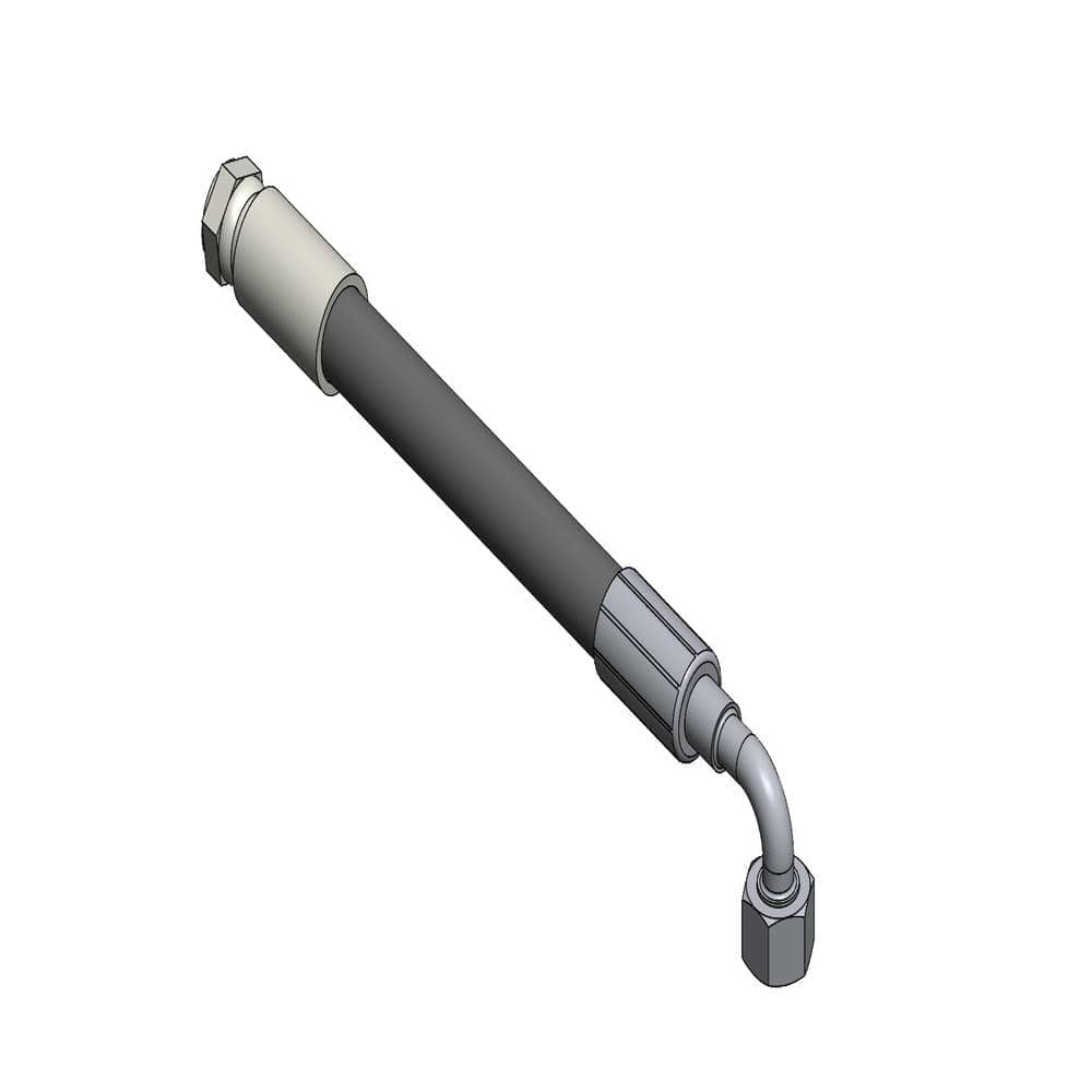 HIDROLIK SILINDIR HORTUMU-1--HORTUM-3/8 R2--HORTUM UZUNLUK 700 MM--GIRIS BASLIK M18X1.5 90°--CIKIS BASLIK G3/8 DUZ