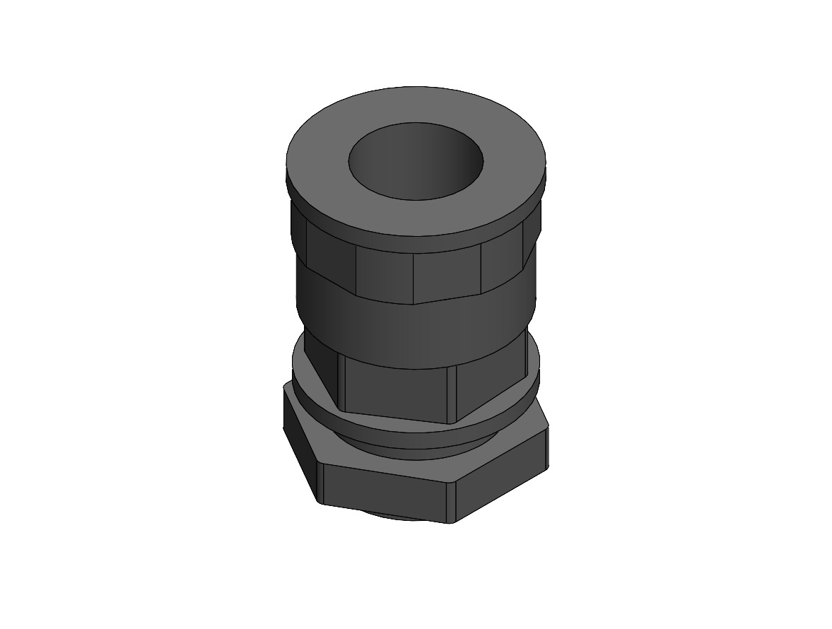 PLASTIK BORU RAKORU DIS PG11 ANAHTAR AGZI 24MM