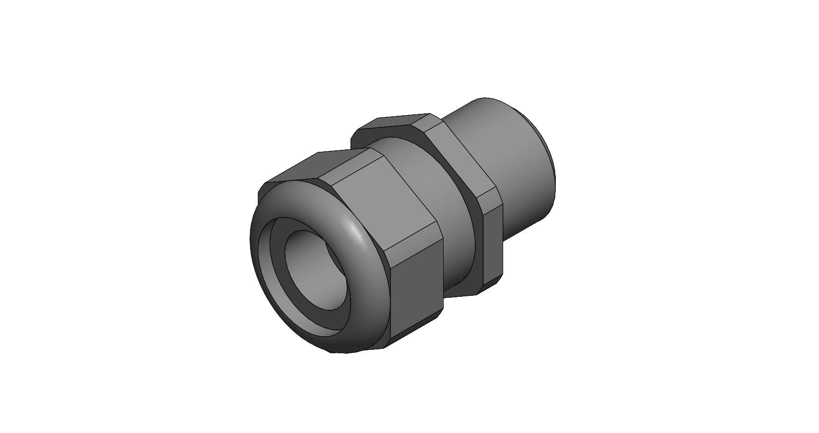 PLASTIK BORU RAKORU--DIS PG7--ANAHTAR AGZI 17MM